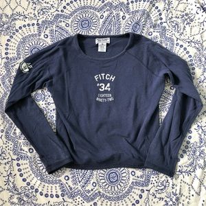 Vintage 90s y2k Abercrombie and fitch long sleeve crop top